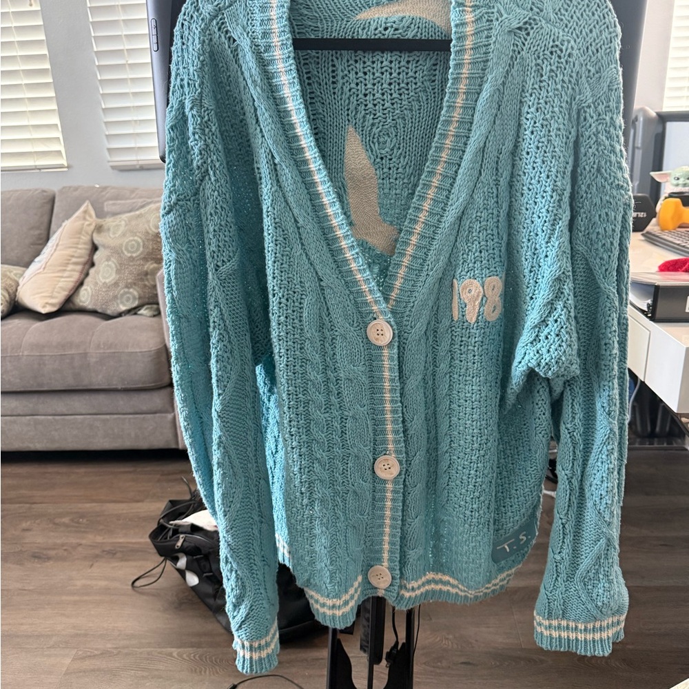 Taylor Swift 1989 Blue Knit Sweater